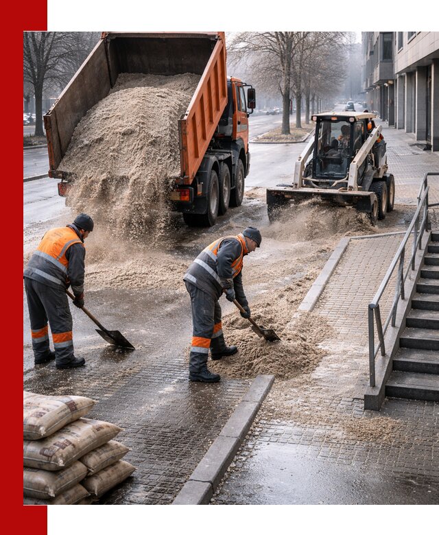 Поставка противогололедных материалов в Крымске