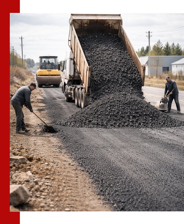 Асфальтовая крошка для дорог в Крымске — поставка и доставка