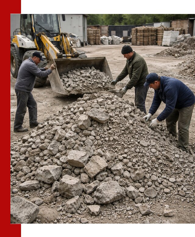 Демонтаж и вывоз бой бетона в Крымске