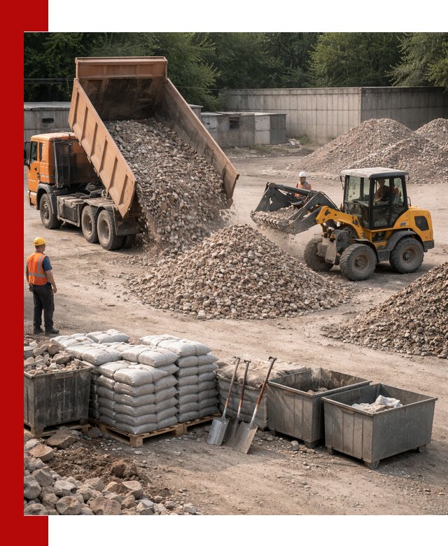 Вторичные материалы для отсыпки в Крымске — поставка и доставка