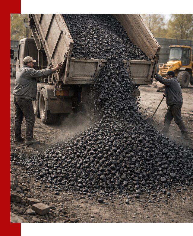 Доставка угля семечка самосвалами в Крымске