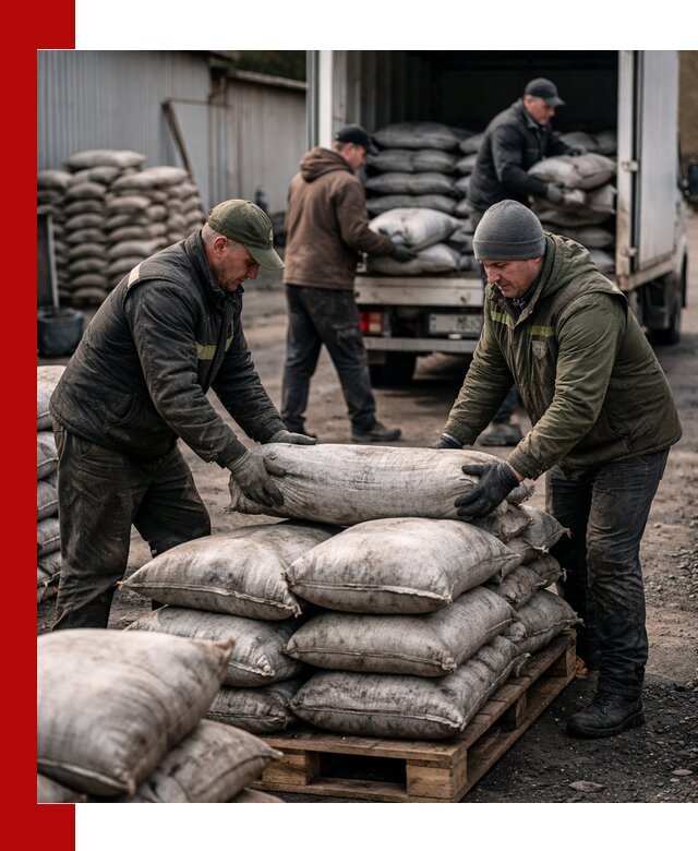 Доставка угля в мешках по выгодным ценам в Крымске