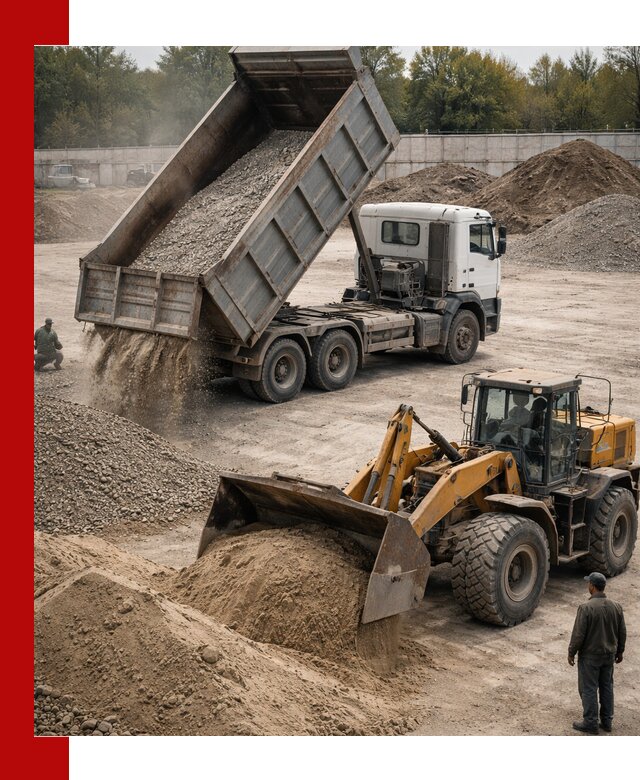 Перевозка сыпучих грузов самосвалами и бортовыми в Крымске