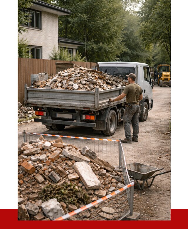 Вывоз строительного мусора с погрузкой в Крымске от 7772 р | ПРОНЕРУДКрм