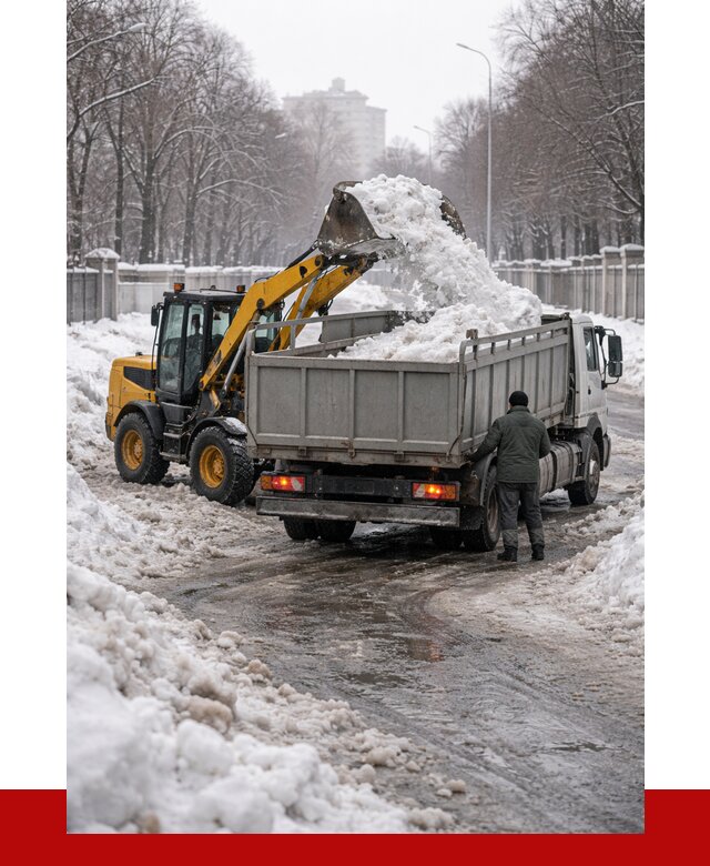 Вывоз снега с погрузкой в Крымске от 3627 р. ПРОНЕРУДКрм