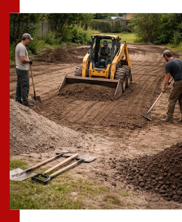 Планировка участка грунтом с вывозом и доставкой в Крымске