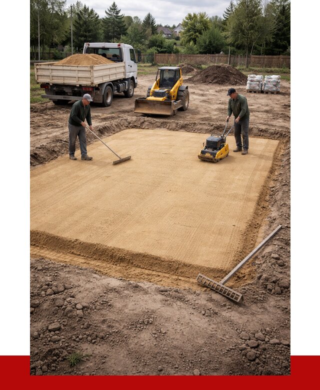 Устройство песчаной подушки в Крымске от 4663 р. ПРОНЕРУДКрм