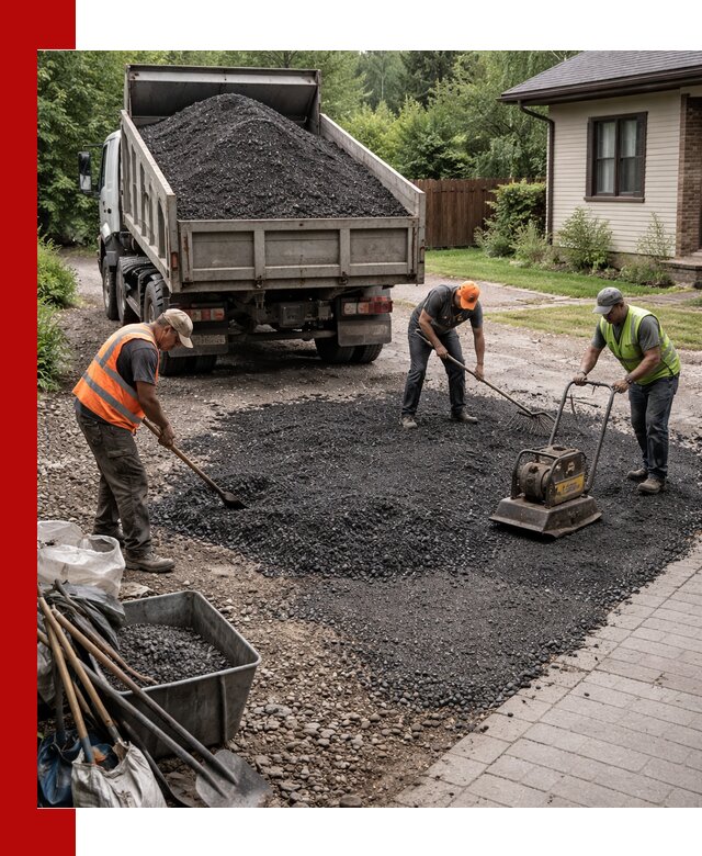 Асфальтовая крошка для двора с доставкой в Крымске